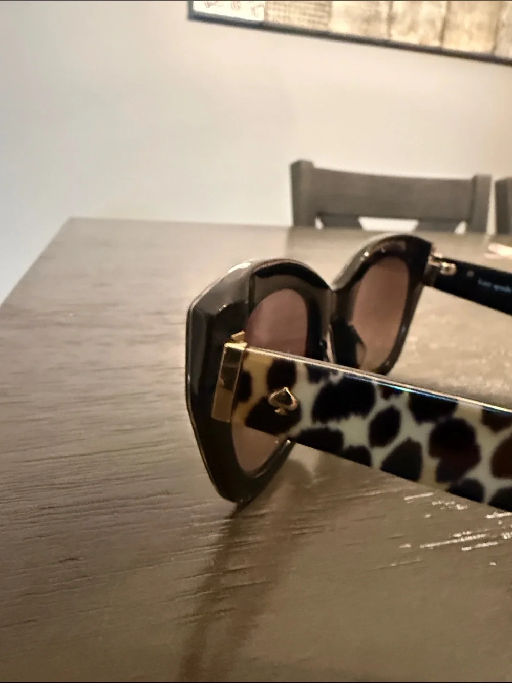 Kate Spade Leopard-print  Cat-Eye Sunglasses